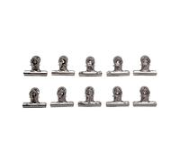 MAUL Pince à papier MAULstandard métal 10 pièces – clip 52 mm, largeur 15 mm, argenté