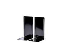 MAUL Serre-livres 3543090 métal noir L130×P140×H240 mm Lot de 2