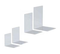 Maul 3513905 Lot de 2 Serre-livres Transparent, 16 x 15 x 21 cm