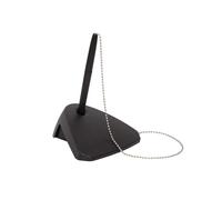 MAUL Stylo sur socle Modern recycling noir rechargeable chaîne métal | toujours à portée de main, écriture fiable, socle stable pour accueil, mine remplaçable, format compact