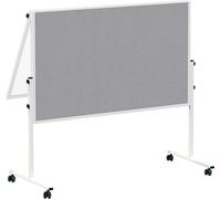 MAUL Tableau d'animation MAULsolid 150 x 120 cm mobile pliable blanc gris