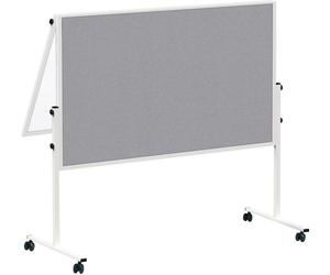 MAUL Tableau d'animation MAULsolid 150 x 120 cm mobile pliable blanc gris