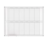 MAUL Tableau de planning annuel MAULstandard 90 x 120 cm gris
