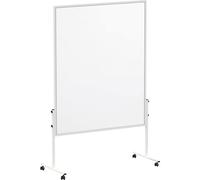 MAUL Tableau de Présentation Solide 150 x 120 cm, surface en Papier Pouvant Être Épinglée des deux Côtés, 4 Roulettes Incluses, Utilisable Comme Panneau de Pose Mobile, Blanc, 1 Pièce 6365282