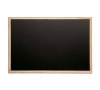 MAUL Tableau noir mural cadre bois 60x80 effaçable | format portrait ou paysage, pose rapide avec accroche, surface réutilisable, style chaleureux, léger à déplacer