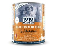 MAULER - Huile pour teck et bois extérieur - La Protectrice Incolore 1L | Protège contre les UV, intempéries, taches, pollution, Climat Extrême - Manufacture Mauler depuis 1919