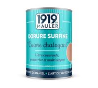 MAULER Peinture effet cuivre int/extérieur - Dorure Surfine 0,125L | Véritable pigment métallique longue tenue - Multisupport : bois, métal, pvc, pierre tombale - Manufacture Mauler depuis 1919