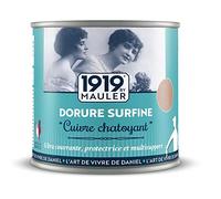 MAULER Peinture effet cuivre int/extérieur - Dorure Surfine 0,5L | Véritable pigment métallique longue tenue - Multisupport : bois, métal, pvc, pierre tombale - Manufacture Mauler depuis 1919