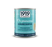 MAULER Peinture Or Multisupports Int/Extérieur - Dorure Surfine 0,125L | Véritable pigment métallique longue tenue - Multisupport : bois, métal, pvc, pierre tombale - Manufacture Mauler depuis 1919
