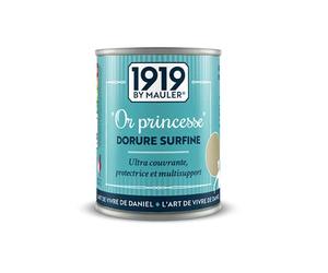 MAULER Peinture Or Multisupports Int/Extérieur - Dorure Surfine 0,125L | Véritable pigment métallique longue tenue - Multisupport : bois, métal, pvc, pierre tombale - Manufacture Mauler depuis 1919