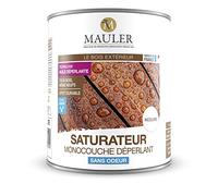 Mauler Pro - Saturateur Monocouche Déperlant - Incolore 1L | Effet Déperlant 30 minutes - Remise en service Terrasse 24h - Applicable Bois Humide - Qualité Professionnelle depuis 1919