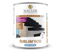 MAULER - Sublim'Bois - 1L - Aspect Cire Blanc - Relooker les vieux escaliers et les parquets usés sans décaper