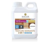 MAULER - Teinture Mordante 2 en 1 - Merisier - 1L - Teinte les Parquets Avant Vitrification - S'utilise sur les Meubles, Jouets, Mobiliers