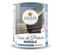 MAULER - Vernis de Protection Murale 1L - Aspect Mat Invisible - Produit Anti-Rayure, Anti-Tache - Rend Lessivable êintures murales, Plafonds etc