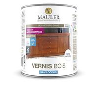 Mauler - Vernis Montagne Marin Incolore Satiné - Vernis Bois Exterieur - Bois Extérieur ou Intérieur - Haute Résistance et Sans Audeur ( 2,5 Litres, Bois Incolore Satiné)