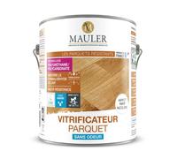 MAULER - Vitrificateur parquet & escalier incolore satiné aspect Mat 5L - protection taches, rayures, usure longue durée, ecolabel et dépolluant l'air