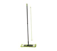 MAURER 5472000 Serpillère en Microfibre Lavable avec Manche Extensible, Métal
