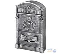 Maurer Boîte Aux Lettres En Aluminium Gris Vieilli 26X41X9