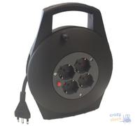Maurer Enrouleur Domestique 4 Prises Schuko Biphasé Et Prise 2P+T 16A Mt 8