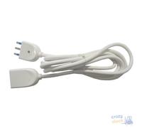 Maurer Prolongateur Prise 2P+T16A Prise 2P+T16A Bipasso Blanche 5M Section 3X1,5