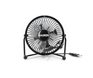 MAURER Ventilateur de bureau Ø 10 cm. Fonctionnement USB
