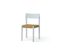 Mauro Chaise de Salle à Manger Chêne Linen Blue/Corde de Papier