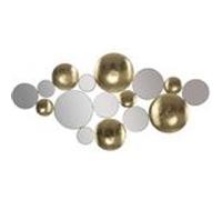 Mauro Ferretti - Cadre décoratif en métal avec miroirs Glam 118 x 2.5 x 60 cm Doré G