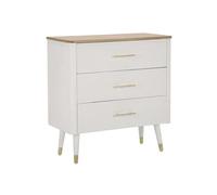 Mauro ferretti Commode 3 tiroirs - Blanc
