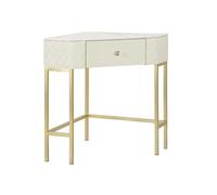 Mauro ferretti Console d'angle matelassée - Blanc