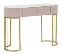 Mauro ferretti Console ovale 1 tiroir - Rose