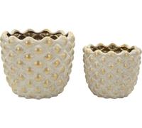 Mauro Ferretti, ensemble de cache-pots « Pepitas », 2 pièces, Ø 23 x 18 cm / Ø 18,5 x 15,5 cm
