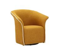 Fauteuil en tissu Siena 83.5 x 66 x 80 cm moutarde.