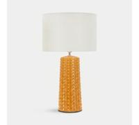 Mauro Ferretti Gliss Lampe de table en céramique, moutarde/blanc, 30 x 52 cm