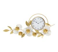 Horloge murale Mauro Ferretti flow 92,5x8x45,5 cm or blanc