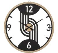 Mauro Ferretti horloge murale pinces Ø 60x2,5 cm noir marron