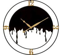 Mauro Ferretti horloge murale Spritzer Ø 66x4 cm noir or