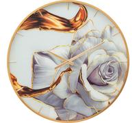 Horloge murale Mauro Ferretti en verre rose multicolore, 60 x 5 cm