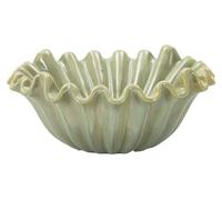 Mauro Ferretti Italian Design Plateau S/Poches Venice Céramique Vert 33 x 14,5 cm