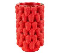 Mauro Ferretti Italian Design Vase Strawberry cm Ø 20X32 Polyresin Rouge