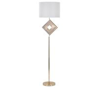 Mauro Ferretti Lampadaire Move Ø 40 x 161 cm, fer et tissu, or et blanc