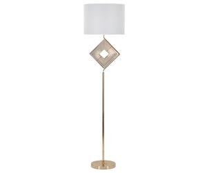 Mauro Ferretti Lampadaire Move Ø 40 x 161 cm, fer et tissu, or et blanc