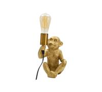 Lampe à poser en métal Monkey 17 x 14.5 x 25 cm Or G