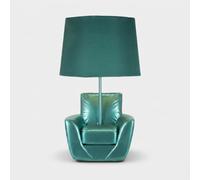 Mauro Ferretti Lampe de chevet Midcentury 43 cm Turquoise en forme de fauteuil