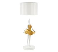 Paris prix lampe à poser Dancer - Blanc & or