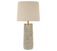 Mauro Ferretti Lampe de table Lima Ø 37 x 73 cm Céramique Gris/Or
