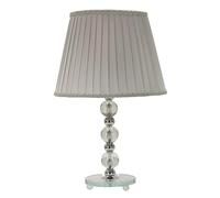 Mauro Ferretti Lampe de table Tolly Ø 30 x 48 cm, métal, verre, argent