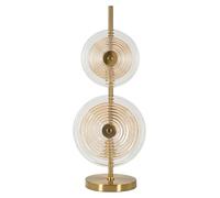 Mauro Ferretti Lampe de table Venice Ø 25 x 63 cm verre et métal doré