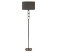 Mauro Ferretti Lampe sur pied Bright One cm Ø 42,5 x 164 cm, verre et fer, blanc et gris