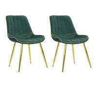Mauro-Ferretti Paris - Lot de 2 chaises - Vert et doré