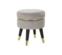 Mauro ferretti Pouf rond design - Gris